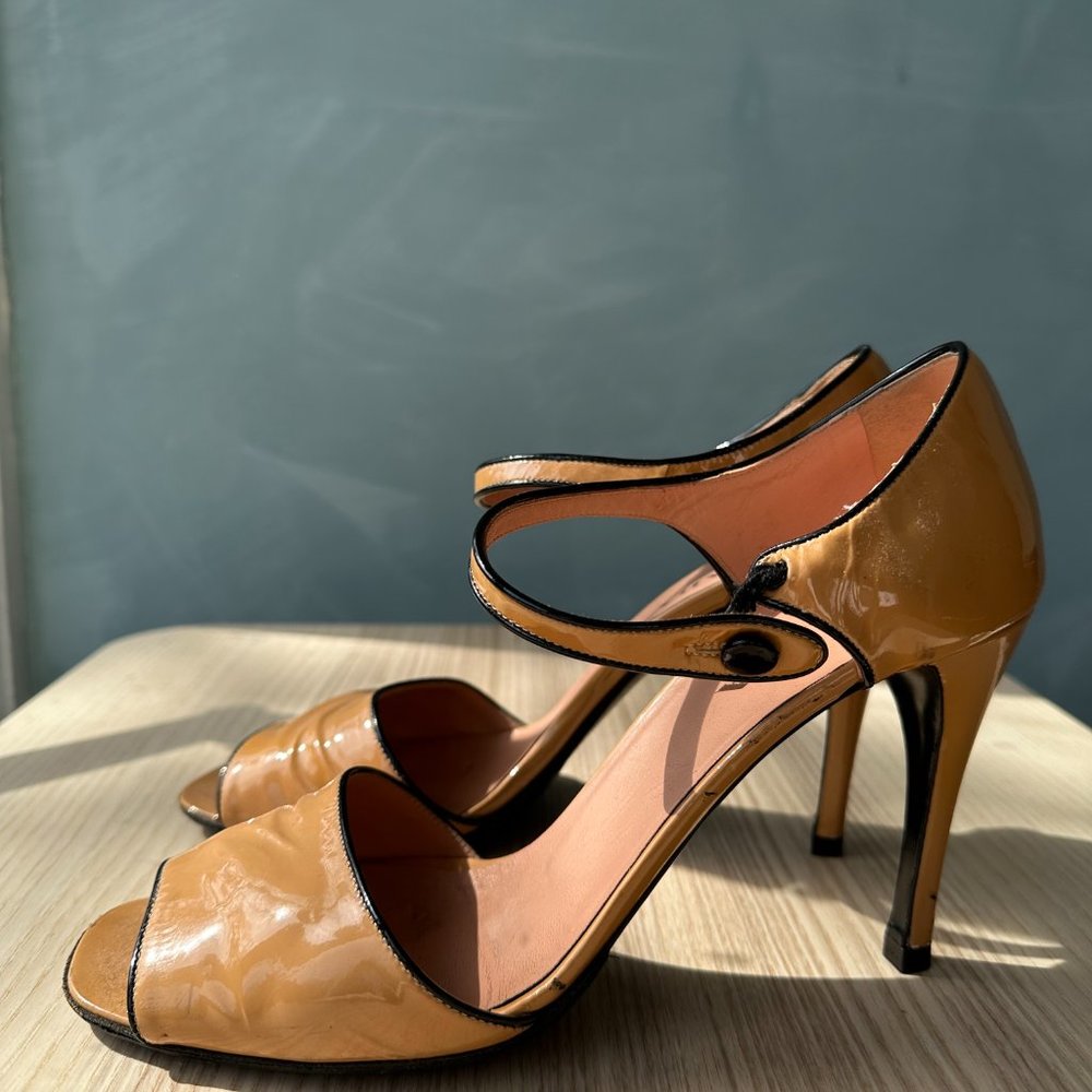 Prada VIntage Strap Open-Toed Heels